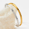 Wholesale Honeycomb Hexagonal Geometric Stainless Steel Bracelet For Men And Women With Electroplating