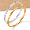 Wholesale Honeycomb Hexagonal Geometric Stainless Steel Bracelet For Men And Women With Electroplating