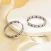 Wholesale Hoop Earrings Copper Inlaid Zircon Geometric Electroplated For Women