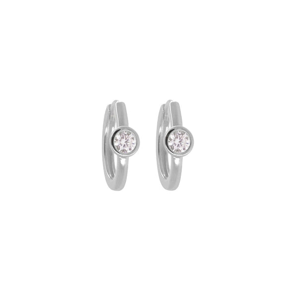 Wholesale Hoop Earrings For Women Copper Plated With Real Gold Retro Geometric Zircon Style