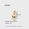 Wholesale Ice Cream Cone Candy Stainless Steel Electroplated Pendant Jewelry Accessories For Women