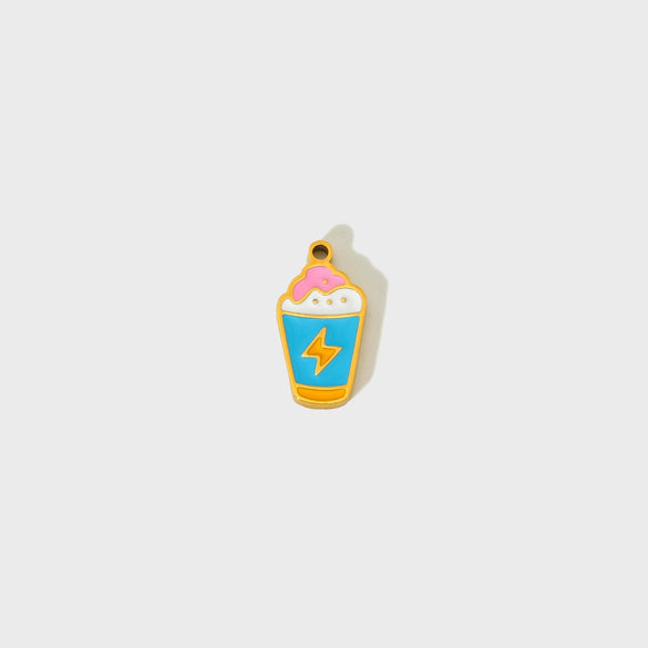 Wholesale Ice Cream Cone Candy Stainless Steel Electroplated Pendant Jewelry Accessories For Women