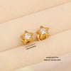 Wholesale Ice Cute Love Star Rhinestone Heart Shape Earrings For Women Titanium Steel Stainless Steel Environmentally Friendly Electroplated