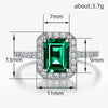 Wholesale IG Style Modern Style Geometric Copper Inlay Zircon Rings