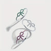 Wholesale IG Style Shiny Bow Knot Copper Hollow Out Inlay Zircon Rings
