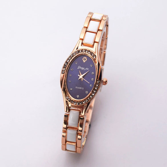 Wholesale Imitation Ceramic Oval Women's Leisure Quartz Watch
