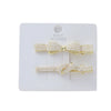 Wholesale Imitation Pearl Bow Handmade Duckbill Hairpin For Women's Hair Accessories