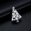 Wholesale Imitation Pearl Christmas Tree Brooch Electroplated Female Fashion Jewelry