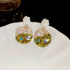 Wholesale Imitation Pearl Drop Shape Earrings French Retro Style Set With Pearls For Women