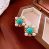 Wholesale Imitation Pearl Drop Shape Earrings French Retro Style Set With Pearls For Women