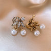 Wholesale Imitation Pearl Drop Shape Earrings French Retro Style Set With Pearls For Women