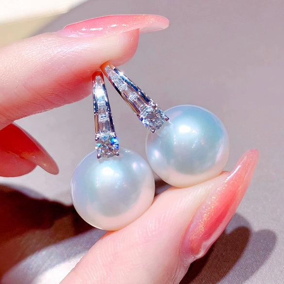 Wholesale Imitation Pearl Earrings Copper Geometric Electroplating Elegant Style For Women