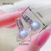Wholesale Imitation Pearl Earrings Copper Geometric Electroplating Elegant Style For Women