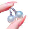 Wholesale Imitation Pearl Earrings Copper Geometric Electroplating Elegant Style For Women