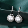 Wholesale Imitation Pearl Earrings Light Luxury Style Geometric U Shaped Pearl Inlaid