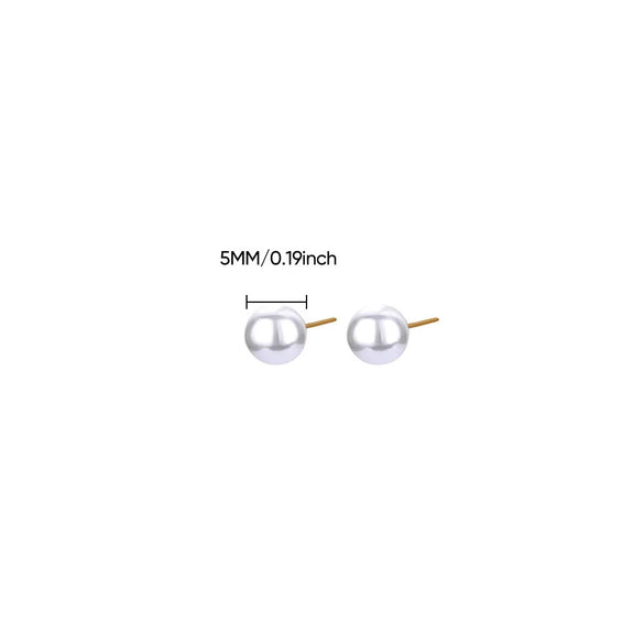 Wholesale Imitation Pearl Earrings With Geometric Pattern And Electroplating Light Luxury Style