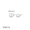 Wholesale Imitation Pearl Earrings With Geometric Pattern And Electroplating Light Luxury Style