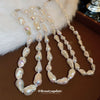 Wholesale Imitation Pearl Geometric Handmade Women's Clavicle Chain Necklace