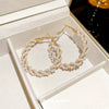 Wholesale Imitation Pearl Geometric High Sense Set With Pearls Earrings For Women