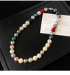 Wholesale Imitation Pearl Geometric Necklace With Pearl Inlaid Design For Women