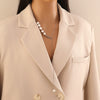 Wholesale Imitation Pearl Pendant Necklace In Personality Style Made Of Stainless Steel