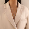 Wholesale Imitation Pearl Pendant Necklace In Personality Style Made Of Stainless Steel