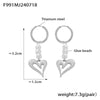 Wholesale Imitation Pearl Tassel Earrings 316L Stainless Steel 18K Gold Plated Geometric Style