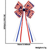 Wholesale Independence Day Bow Headline Star Flag Print Party Decoration Ribbon Hair Rings Polyester Semi Manual And Semi Mechanical