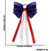 Wholesale Independence Day Bow Headline Star Flag Print Party Decoration Ribbon Hair Rings Polyester Semi Manual And Semi Mechanical