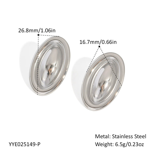 Wholesale Ingot Ring Stainless Steel Geometric Design Electroplated With Pvd Vacuum Real Gold For Unisex