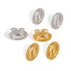 Wholesale Ingot Ring Stainless Steel Geometric Design Electroplated With Pvd Vacuum Real Gold For Unisex