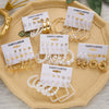 Wholesale Inlaid Pearl Butterfly Ladies Earrings Set Alloy Electroplated Animal Pattern