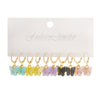 Wholesale Inlaid Pearl Butterfly Ladies Earrings Set Alloy Electroplated Animal Pattern