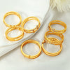 Wholesale Inlaid Ring 316L Stainless Steel Geometric Fashion Light Luxury Electroplating Unisex Jewelry
