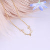 Wholesale Ins Christmas Small Antler Elk Necklace Alloy Electroplated Animal Pattern