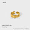 Wholesale Ins Geometric Heartshaped Stainless Steel 18K Gold Plated Open Ring For Women
