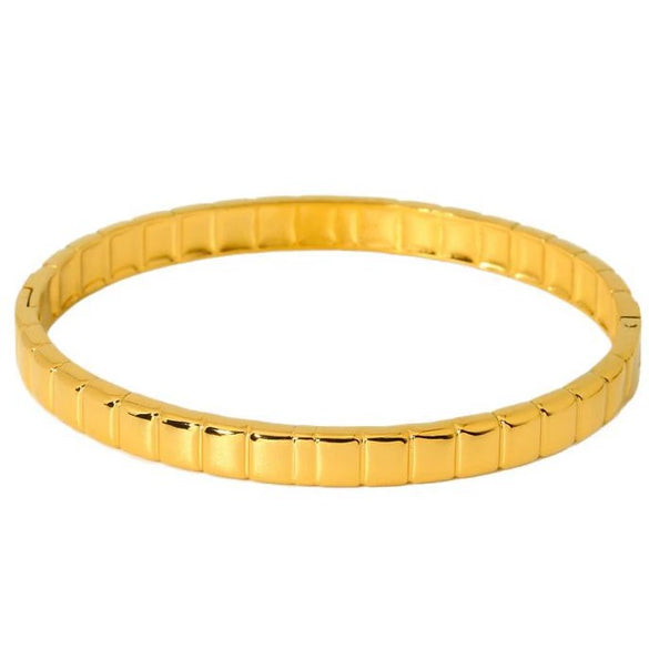 Wholesale Ins Geometric Square Stainless Steel 18K Gold Plated Clasp Bracelet Jewelry Accessories For Women