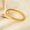 Wholesale Ins Geometric Square Stainless Steel 18K Gold Plated Clasp Bracelet Jewelry Accessories For Women