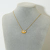 Wholesale Ins Geometric Stainless Steel Pendant Necklace With Snake Bone Chain 18K Gold Plated For Women