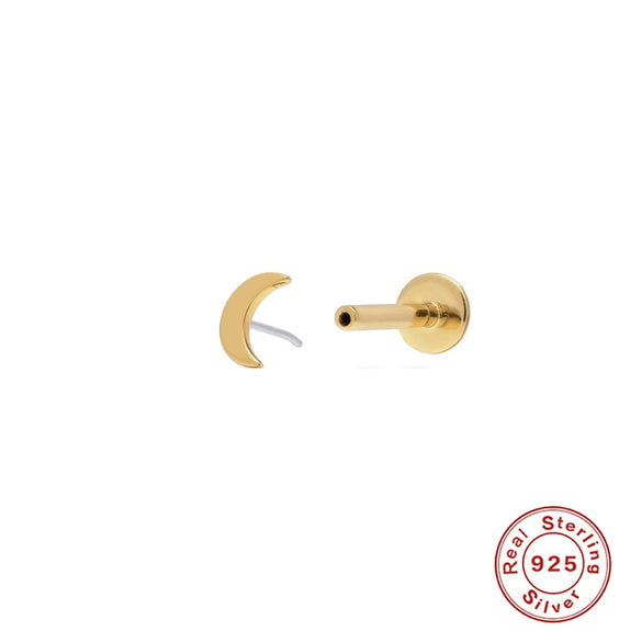 Wholesale Ins Simple Three Diamondencrusted S925 Sterling Silver Earrings With Geometric Shape And Zirconia Processing