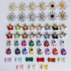 Wholesale Ins Style Alloy Jewelry With Sunflower And Little Devil Flower Bow Handmade With Electroplating