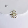 Wholesale Ins Style Alloy Jewelry With Sunflower And Little Devil Flower Bow Handmade With Electroplating