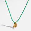 Wholesale Ins Style Animal Zodiac Stainless Steel Pendant With Braided Rope Chain Pvd Furnace Vacuum Real Gold Plated Women's Necklace Accessories