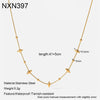 Wholesale Ins Style Animal Zodiac Stainless Steel Snake Bone Chain 18K Gold Plated Conch Pendant Necklace For Women