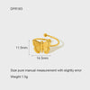 Wholesale Ins Style Butterfly Zodiac Animal Stainless Steel Goldplated Open Ring Polish Jewelry Accessories For Women