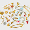 Wholesale Ins Style Cherry Flower Pearl Shoe Stainless Steel Electroplated Pendant Spacer Beads Brooch Diy Jewelry Accessories