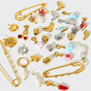 Wholesale Ins Style Cherry Flower Pearl Shoe Stainless Steel Electroplated Pendant Spacer Beads Brooch Diy Jewelry Accessories