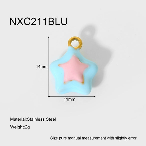 Wholesale Ins Style Cherry Flower Pearl Shoe Stainless Steel Electroplated Pendant Spacer Beads Brooch Diy Jewelry Accessories