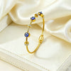 Wholesale Ins Style Devil's Eye Electroplated Stainless Steel Bracelet