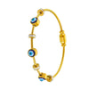 Wholesale Ins Style Devil's Eye Electroplated Stainless Steel Bracelet